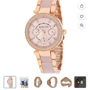 Michael Kors Parker Rose Blush and Gold Women's Watch